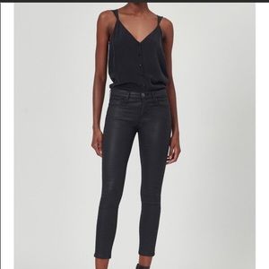 Equipment Femme Womens Fayatta Cami Black Silk Button Down Cami Shell NWT size S